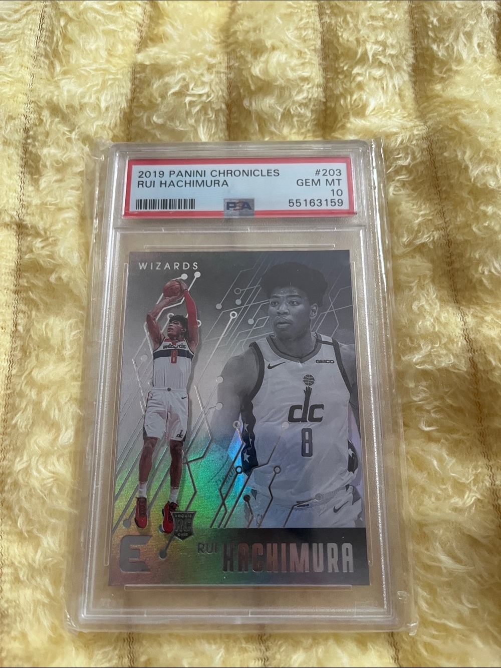 Panini Rui Hachimura Silver/Red Basketball Trading Card